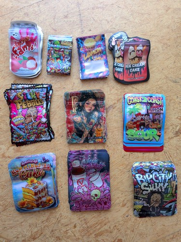 100x mix mylar - bag, cali